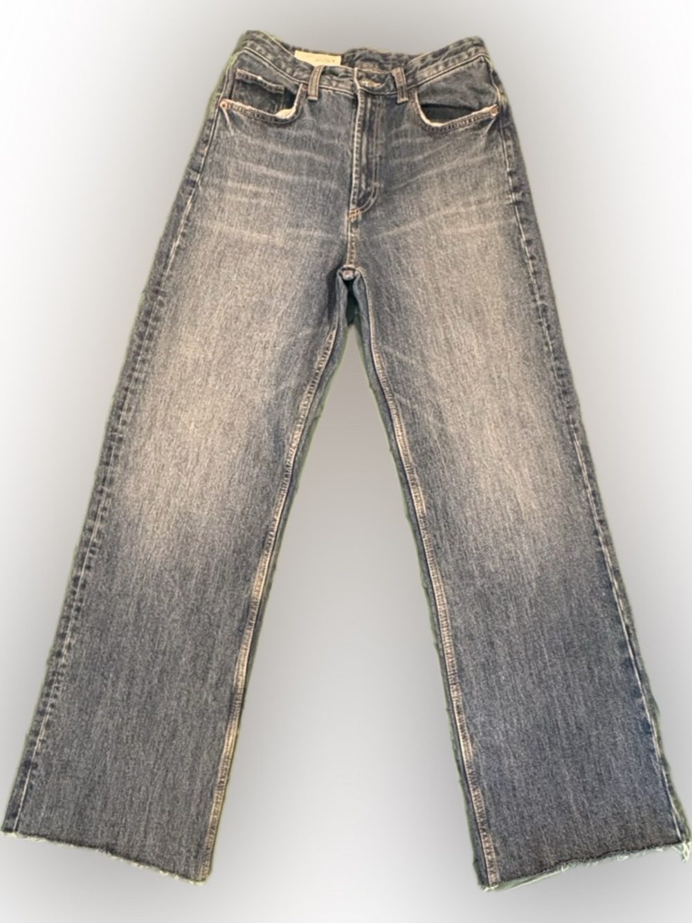 Zara Women's wide Leg Blue Jeans